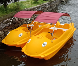 <span class=keywords><strong>Pédalo</strong></span> de type requin pour quatre personnes 2023 avec <span class=keywords><strong>toboggan</strong></span>, bateau à pédales aquatique, bateau de loisirs pour parc d'attractions - Product Image 6