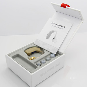 Aide auditive F-137 derrière l'oreille, son super clair pour les personnes âgées et les enfants, alimentée par batterie, réduction du bruit basse fréquence - Product Image 1