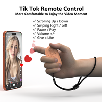 Télécommande à code fixe avec contrôle tactile LED et arrêt automatique pour la prise de vue de courtes vidéos, les selfies, le zoom, la mise au point et les caméras TikTok