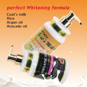 Private Label Coat's Milk Vitamin C Moroccan Argan Oil <strong>Whitening</strong> Pure Lotion Vegan Skincare Products for Black Skin Lotions - Product Image 5