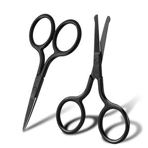 Mini tijeras para cejas y pestañas de alta calidad, herramientas de belleza, puntas redondas de acero inoxidable, nariz, bigote, Barba, Tijera para el vello Facial - Product Image 1