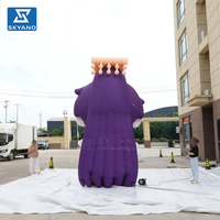 Modèle de personnage de dessin animé gonflable personnalisé, décoration publicitaire extérieure, mascotte gonflable pour la promotion d'événements commerciaux