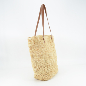 <span class=keywords><strong>Sac</strong></span> fourre-tout en paille de <span class=keywords><strong>raphia</strong></span> naturel crocheté à la main pour la plage d'été - Product Image 2