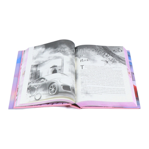 Impresión de Libros con Bordes Pulverizados, Edición Especial Personalizada, <span class=keywords><strong>Novelas</strong></span> de Ficción Romántica de Tapa Dura con Cubierta Metalizada y Sobrecubierta - Product Image 4