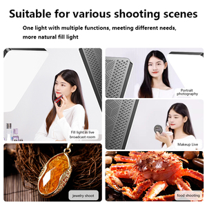 Tiktok LED 19 pouces Photographie Dimmable Flat-Panel Fill Lamp 3300-5600K LED Video <span class=keywords><strong>Light</strong></span> pour Live Streaming Photo Studio <span class=keywords><strong>Light</strong></span> - Product Image 5