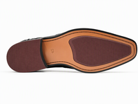 Chaussures Richelieu brogues en cuir véritable noir tressé et gaufré pour hommes, à lacets, bout rond, pour le bureau, les affaires et les mariages