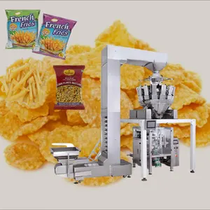 Popcorn Snack Bag Extrud Food Apple Ensacheuse Innovative Plantain Long Print Fruit Chip Weight And Packaging Machine