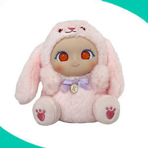 3d mini giocattolo carino kawaii divertente cartone animato creativo peluche peluche bambola con faccia di plastica - Product Image 1