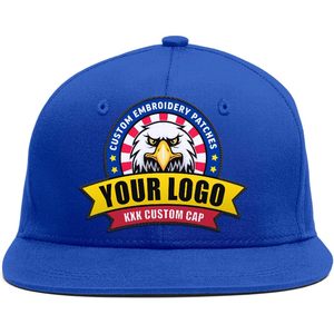 หมวกเบสบอลแบบ Snapback  ยูนิเซ็กซ์ ผ้าฝ้าย 100% ปักโลโก้  หมวกสั่งทำพิเศษสำหรับผู้ชายและผู้หญิง - Product Image 1