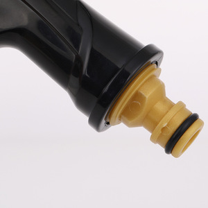 Pistolet à eau haute pression noir avec poignée épaisse, buse en aluminium, pour lavage de voiture et arrosage de jardin, 20 cm, fonctionnement manuel, corps en plastique - Product Image 3