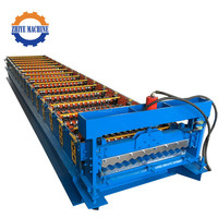 Machine de formage à froid pour tôles de toiture en acier coloré de type TR4 trapézoïdal, galvanisé, de style péruvien, haute qualité