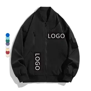 OEM Custom Design klassische Männer Frauen Polyester benutzer definierte Flug Bomber jacke