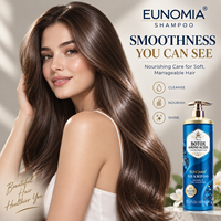 Shampooing capillaire EUNOMIA 1L, 4 variantes, kératine, collagène, acides aminés, hydratant, nourrissant, lissant pour des cheveux doux et soyeux
