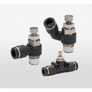 Vanne à pointeau PISCO Vanne d'accélérateur PP (polypropylène) SUS304 PJNMU1/2 - Product Image 1