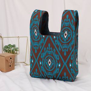 Bolsa de Mano Tejida con Diseño Étnico, Gran Capacidad, Personalizable con Logotipo, Venta al por Mayor, Ideal para Regalo o Recuerdo - Product Image 5