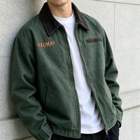 Veste Detroit vintage doublée en sherpa, style couverture de travail, coupe oversize, coupe-vent