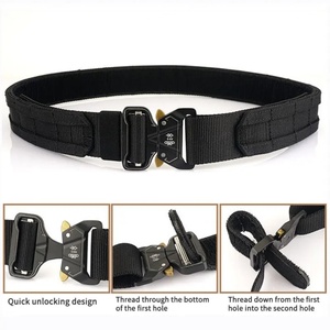 เข็มขัดยุทธวิธี MOLLE สำหรับทุกเพศ AmpsafeX รุ่น Heavy Duty, ดีไซน์ปลดเร็ว 5 ช่อง, ซองใส่ด้านในและด้านนอกทำจากไนลอน, ทนแรงกดสูง - Product Image 2