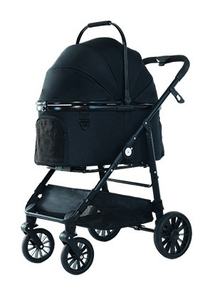 <span class=keywords><strong>Poussette</strong></span> de luxe pliable de haute qualité 2026 avec 4 roues, pour la marche en extérieur, les voyages, chariot pliable facile pour chats et chiens - Product Image 6