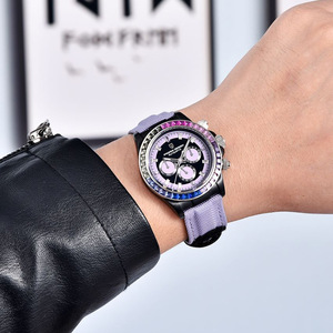 Montre mécanique automatique pour homme Berjani, chronographe en acier inoxydable, date, jour, résistante à l'eau, PD-1732 - Product Image 3