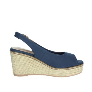 Sandali blu con tacco aperto con cinturino alla caviglia soletta morbida in PVC/PU/gomma per la primavera e l'autunno attività all'aperto modello 170730 - Product Image 4