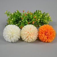 DREA - Cabeza de Flor de Crisantemo Artificial de Alta Calidad de 7 cm, Flor Artificial para Decoración de Pasteles de Boda, Proveedores de Flores Artificiales