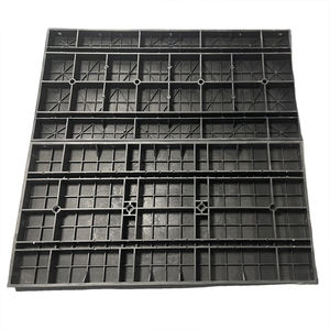 Coffrage mural en plastique PP noir de 1,2 m/3,9 pi pour colonnes en béton, prix abordable, personnalisable selon le design - Product Image 1