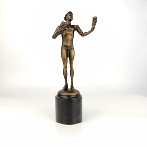 Vendita diretta della fabbrica in resina di metallo artigianale uomo nudo maschera scultura statua statuetta premio pasqua Souvenir e campione regalo - Product Image 4