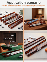 Poussoir magnétique pour Mahjong américain en acrylique écaille de tortue, pièce unique, 5 couleurs, OEM, vente en gros