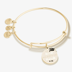 Bracelet ZSZL pour femme, classique, 'The Tassel Was Worth Hassle', charme de fête, pierre naturelle, serti de pierres, acier inoxydable, plaqué or 18 carats - Product Image 5