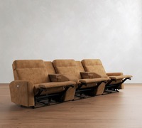 Canapé inclinable électrique avancé au design moderne pour salon familial, appartement et bureau, avec coussins d'assise intérieurs