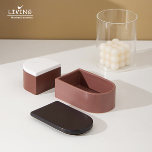 New Arrival Home Decoration Morandi Matte <strong>Jewelry</strong> <strong>Box</strong> <strong>Ceramic</strong> Decoration Serving Plate <strong>Jewelry</strong> Trays - Product Image 3