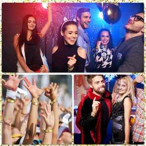 Bracelet en papier Tyvek personnalisé en usine, réglable, étanche, pour festival, événement, fête, bracelet doré à clip, bracelet VIP - Product Image 5