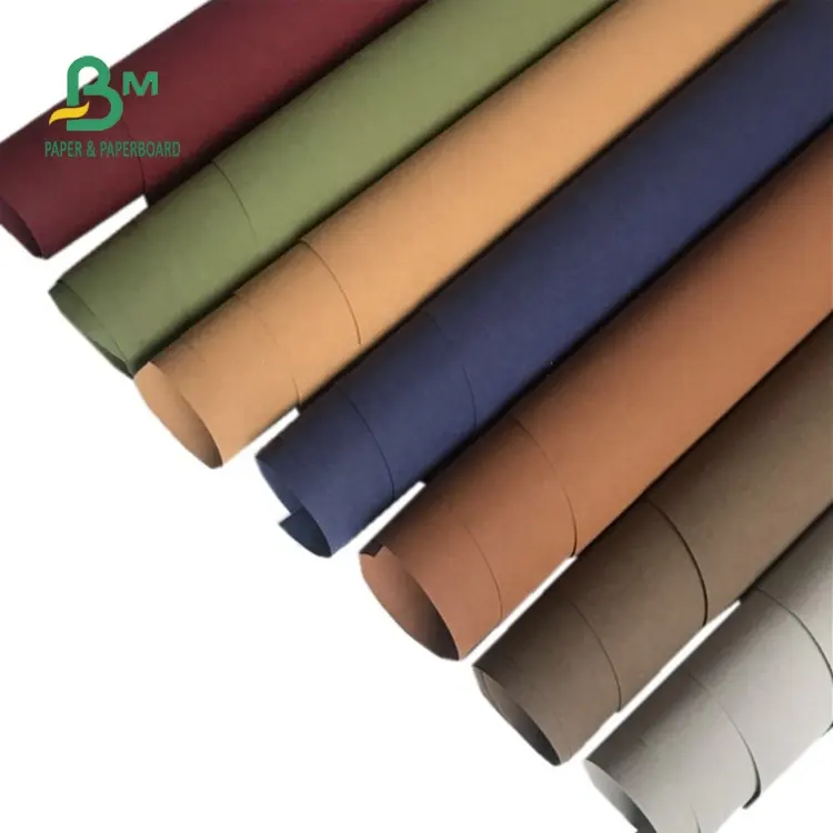 Colorful Tear Resistance Fiber Material Washable Kraft Paper For Handbags