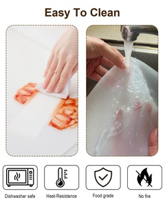 Silicone Crafting <b>Mat</b> 32x24x1.2mm <b>Large</b> Non-Stick Heat Resistant <b>Desk</b> Protector Resin Jewelry Acrylic/Clay Work | Translucent - Product Image 3