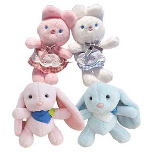 Porte-clés initiaux mignons personnalisés en gros pour femmes, voitures, jouets en peluche avec logo personnalisé, porte-clés initiaux, artisanat - Product Image 6