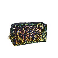 Nouveauté 2026 : Sacs de rangement de voyage portables de grande taille à sequins, en velours à paillettes brillantes, avec fermeture éclair, style Ins, sacs à cosmétiques exquis
