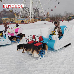 Luge à neige durable, skis d'hiver, luge à neige, chiens de traîneau sur glace et sur neige, traînant des luges pour adultes et enfants - Product Image 2