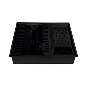 Organisateur <span class=keywords><strong>de</strong></span> canal fait main carré en acier inoxydable égouttoir <span class=keywords><strong>gouttière</strong></span> barre accessoires Cozinha Em Aco Inox UMIDA pour usage en cuisine - Product Image 1