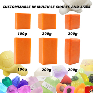Sapone Artigianale al Burro di Karité Solido Antibatterico ANTI ACNE con Carota <span class=keywords><strong>e</strong></span> Logo - Product Image 4