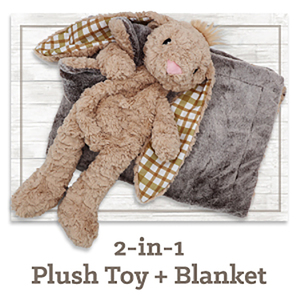 Einfach zu bedienen hochwertige Großhandel weich gefüllte Kaninchen Plüsch Spielzeug Kaninchen Decke 2 in 1 Verwendung im Schlaf - Product Image 4