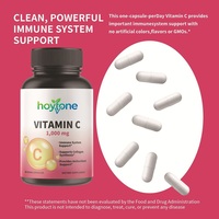 Capsules végétaliennes de vitamine C 1000 mg de marque HYT, à usage adulte, haute puissance, antioxydant, soutien immunitaire, 60 unités, marque privée OEM