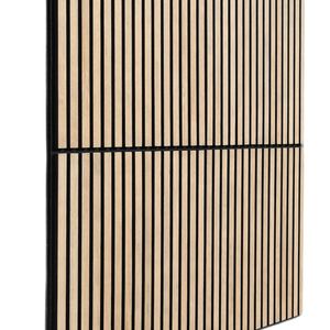 Pannello Murale a Doghe in Legno ad Alta Densità in <span class=keywords><strong>Rovere</strong></span>/Noce Naturale, Pannelli Acustici a Doghe in Legno Fonoassorbenti, Pannello Murale Acustico a Doghe in Legno - Product Image 2