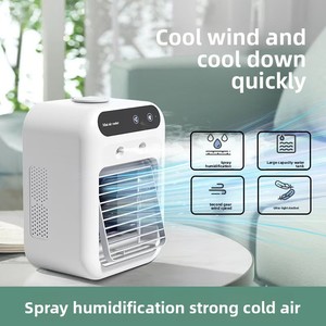 Mini ventilateur électrique alimenté par USB ventilateur de bureau japonais/coréen humidification réfrigération petit <span class=keywords><strong>air</strong></span> en plastique ménage - Product Image 2