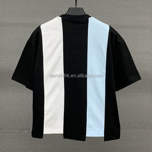 Camiseta Personalizada de Streetwear con Serigrafía, Estilo Oversize, Corta, con Parches, Diseño Gráfico, de Algodón para Hombre - Product Image 2