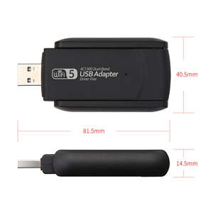 Adaptador WiFi <span class=keywords><strong>USB</strong></span> Externo 5G de 1800Mbps RTL8822BU de Doble Banda con 2 Antenas de Alta Ganancia, Modo AP, para Laptop, en Stock - Product Image 3