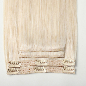 Extensiones <span class=keywords><strong>de</strong></span> Cabello Humano Remy <span class=keywords><strong>de</strong></span> Alta Calidad con Clip, Cabello Ruso con Cutícula Alineada, Doble Trama - Product Image 3