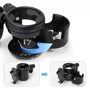 Support de tasse pour poussette avec rangement pour téléphone portable, biberon, accessoires mobiles et porte-bouteille - Product Image 3