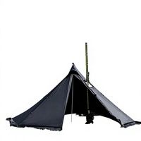 Tente pyramidale en aluminium pour l'extérieur, quatre saisons, ultralégère, respirante, en tissu polyester, pliable, portable, pour le camping et la randonnée
