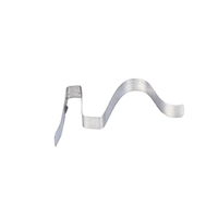 Bouton à ressort en acier inoxydable Heli, surface nickelée, pour compression, extension, charge, quincaillerie industrielle, fil plat en spirale automatique