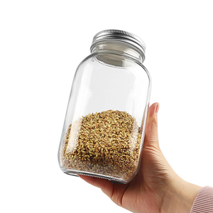 Bán buôn Vòng Shape <span class=keywords><strong>Mason</strong></span> lọ thủy tinh 380ml 480ml 500ml Công suất đồng bằng rõ ràng với Snap nắp kim loại nắp nhôm chất liệu - Product Image 4